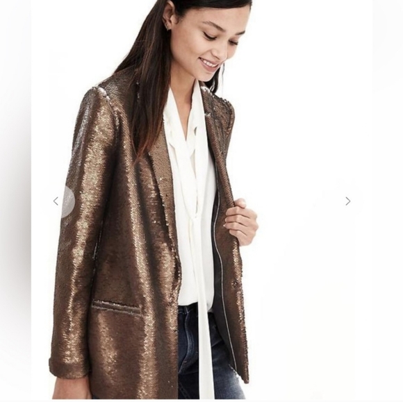 BR mongram sequin blazer/jacket - Picture 10 of 11
